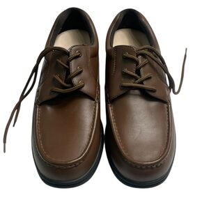 Dr Zen Therapeutic DRZ-296-02 brown leather Shoe Mens size  10.5 W lace up